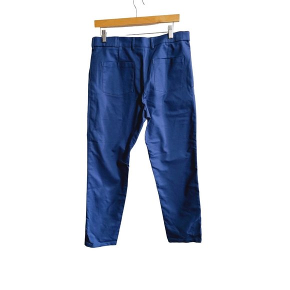 Mens The Phluid Project Cross Front tapered Pants Size Large Blue - Picture 2 of 8